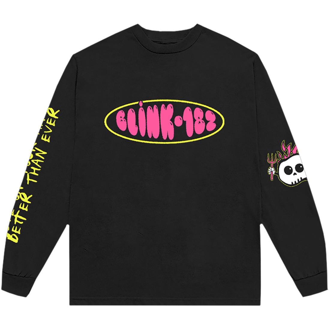Flame Skull Long Sleeve Tour Tee - Blink-182 Official Store: Shop