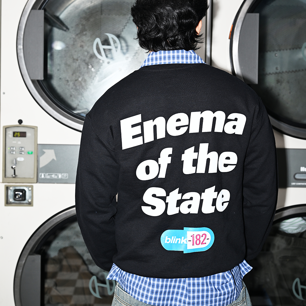 Blink 182 - Enema of the State Black Crewneck