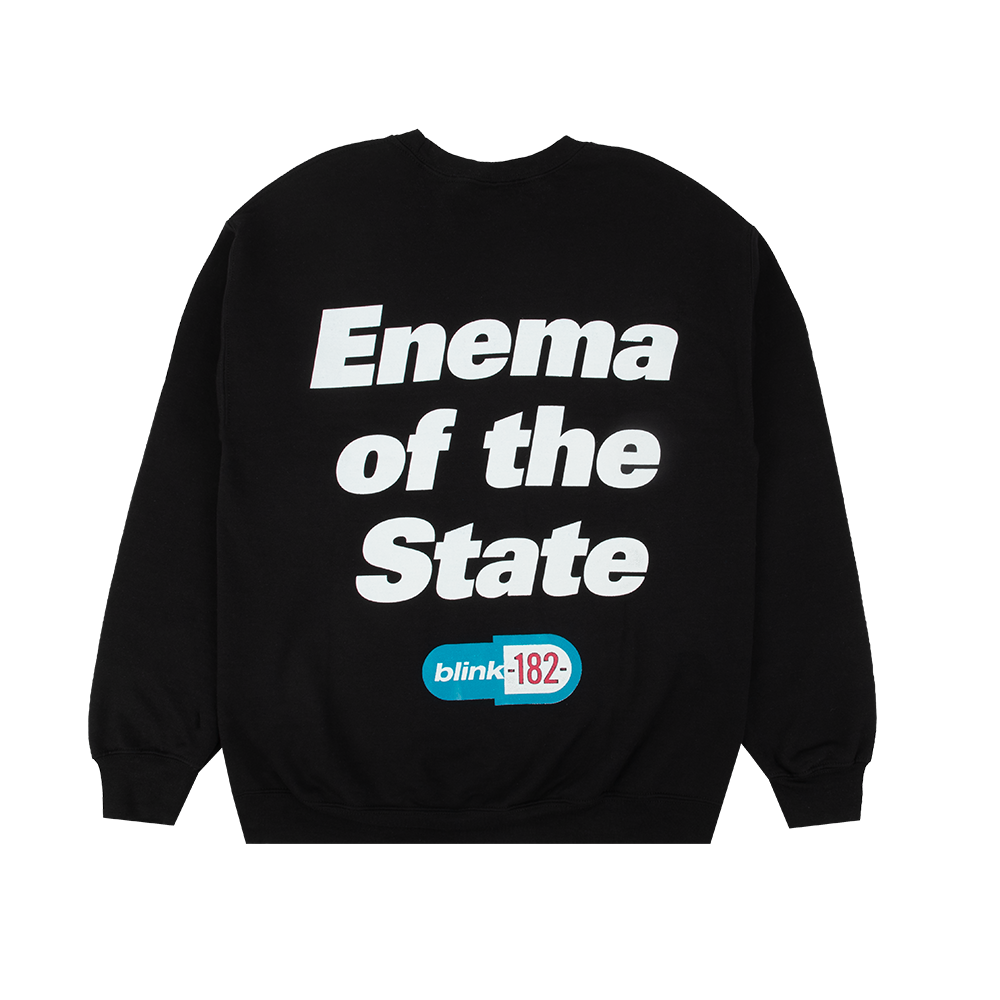 Blink 182 - Enema of the State Black Crewneck