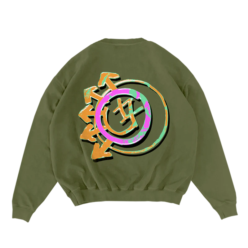 Blink 182 - Logo Green Crewneck
